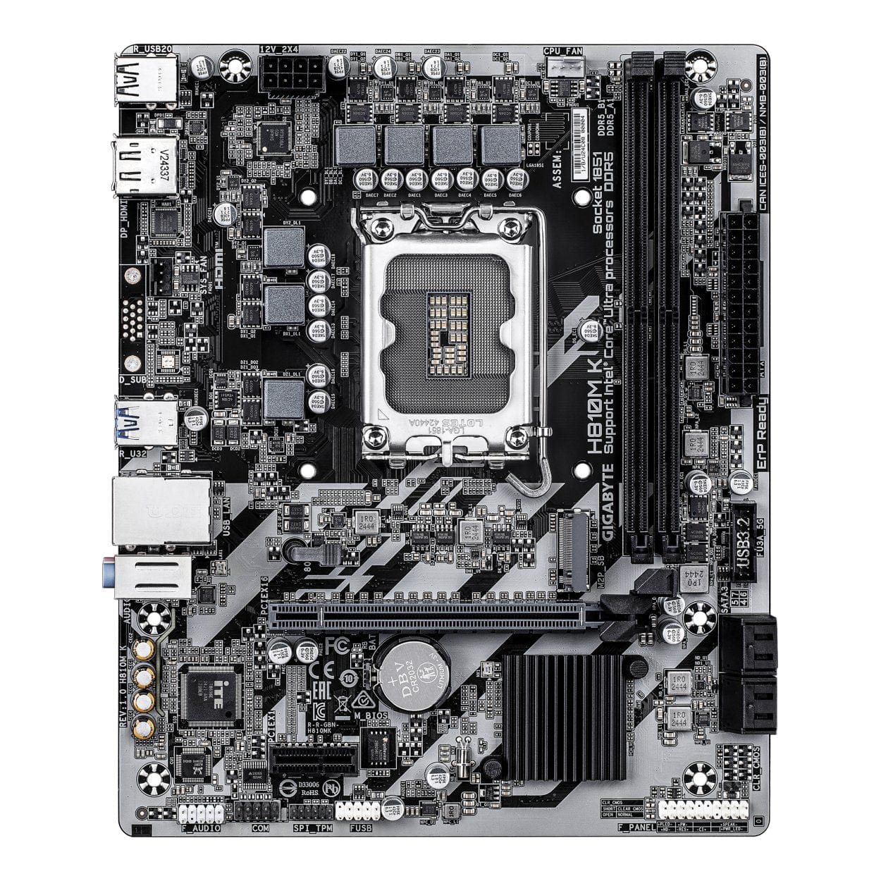 Gigabyte H810M K Intel LGA 1851 mATX Motherboard - Image 2