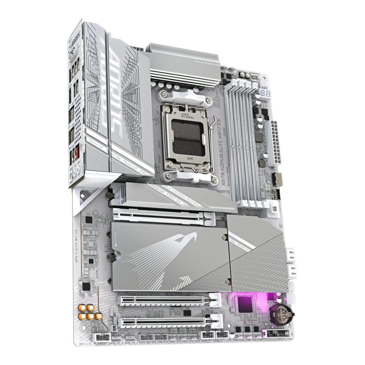 Gigabyte X870 AORUS ELITE Wi-Fi 7 ICE AMD AM5 ATX Motherboard - Image 4