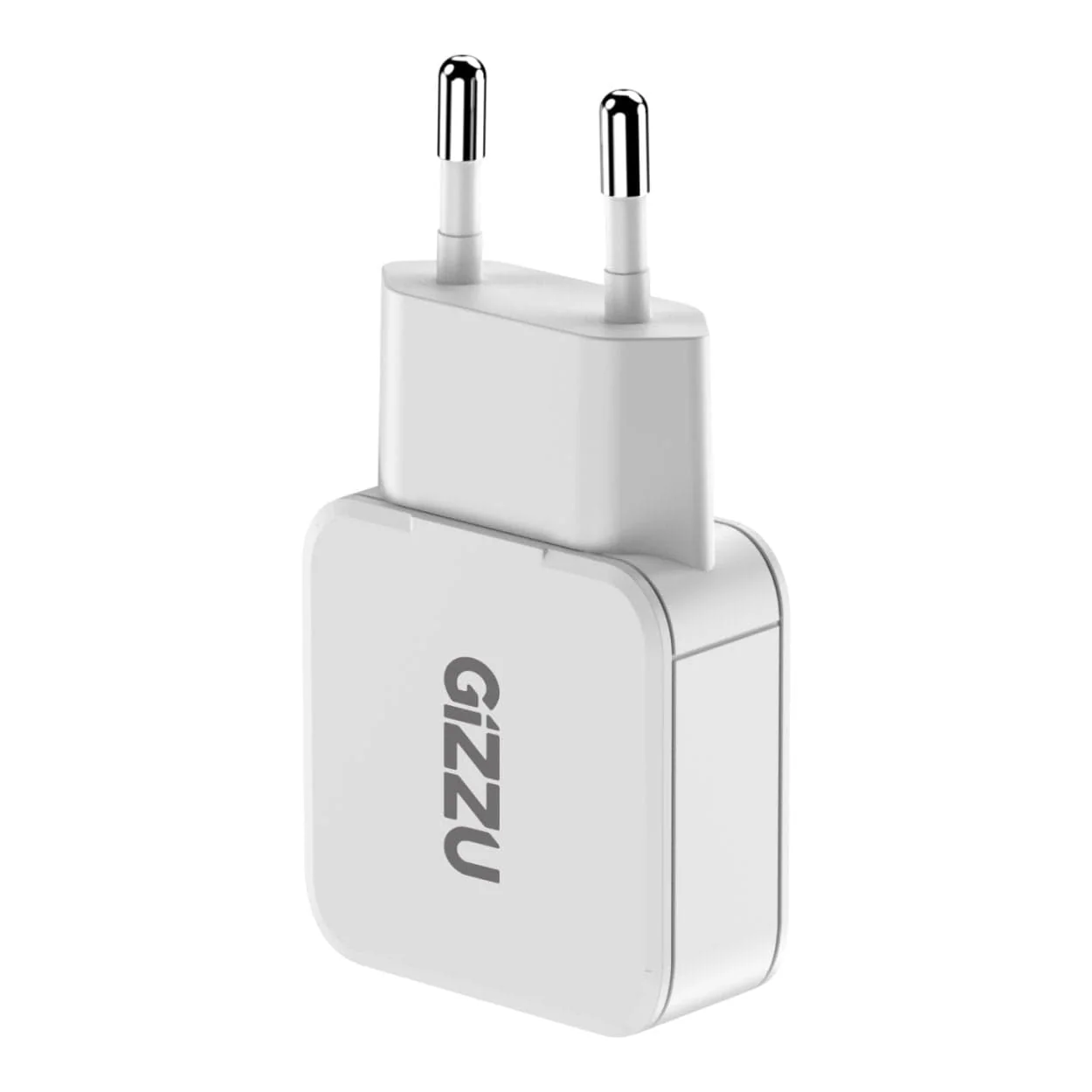 Gizzu 20W 2-Port GaN Wall Charger White GWCCU20W - Image 2