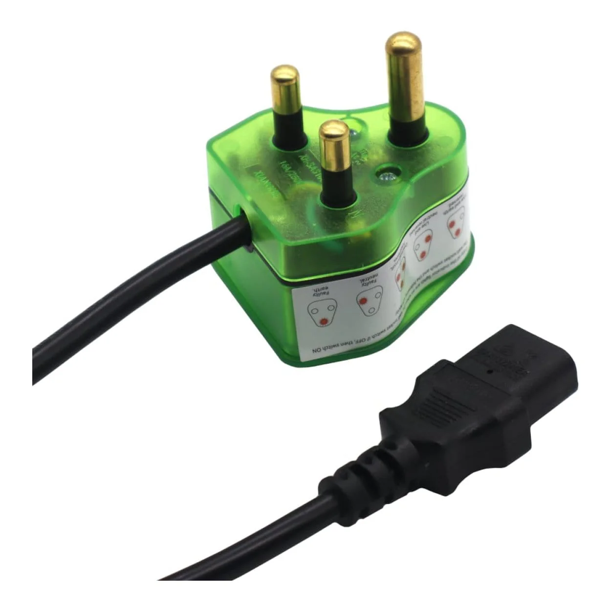 Gizzu Surge Protector 10A Kettle Plug Cable 1.5m GSPIEC1 - Image 3