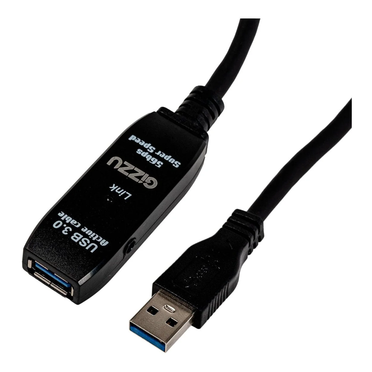 Gizzu USB 3.0 Male to Female Active Extension Cable 5m Black GCPU3UE5A - Image 2