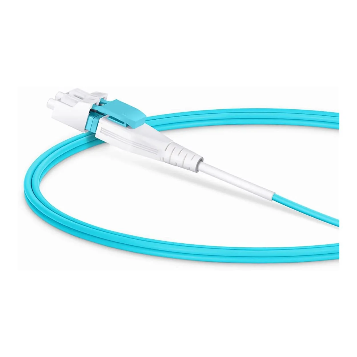 Globalsix 3m Multi mode LC-LC duplex OM3 Fibre Patch Lead 1P3MLCLCOM3AQUA - Image 3