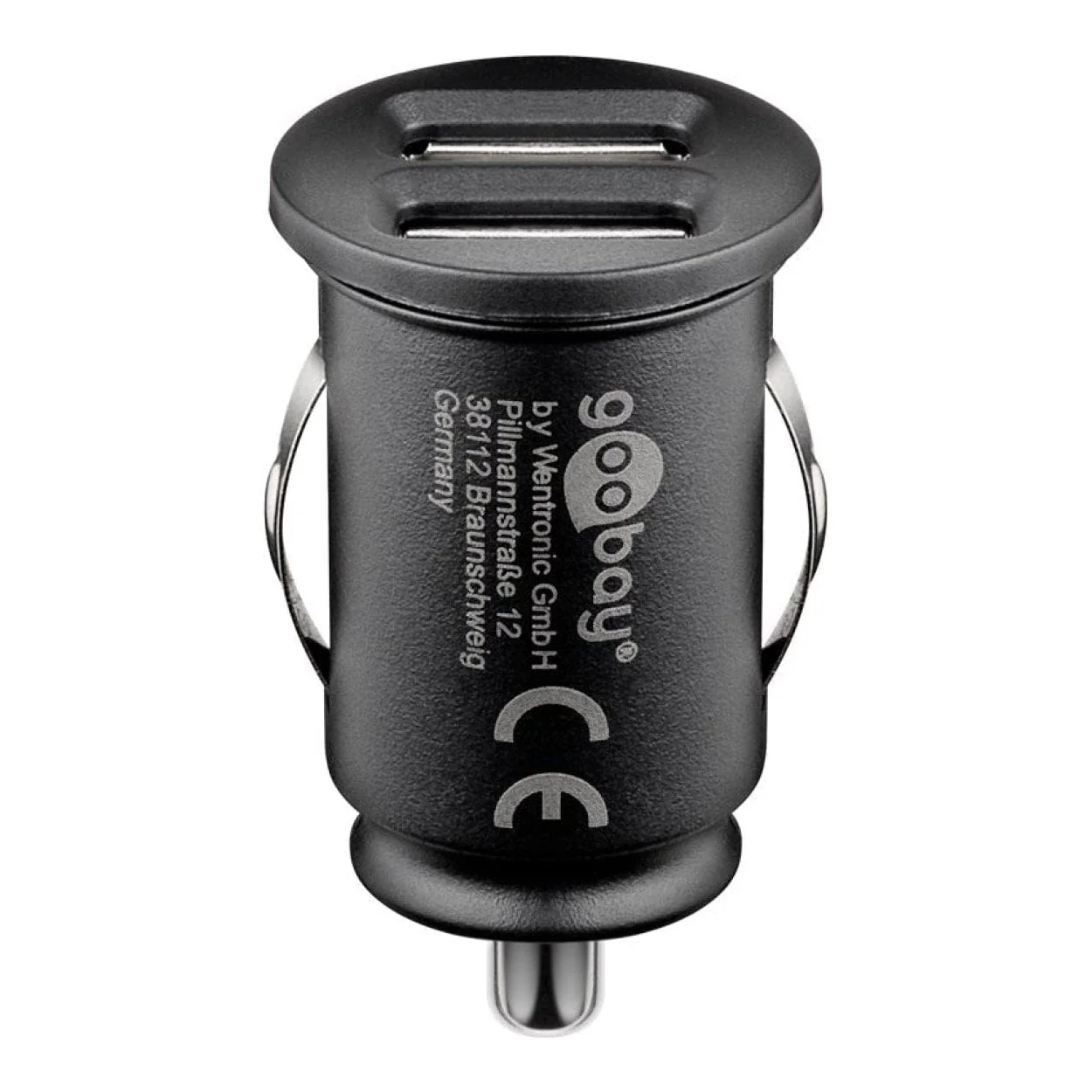 Goobay 12W Dual-USB Car Charger Black 44177 - Image 2