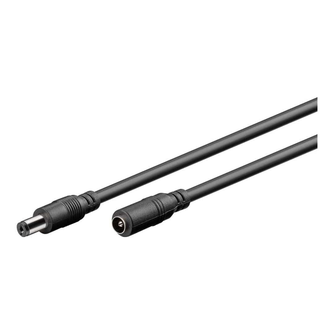 Goobay 5.5x2.1mm DC Extension Cable Black 71399