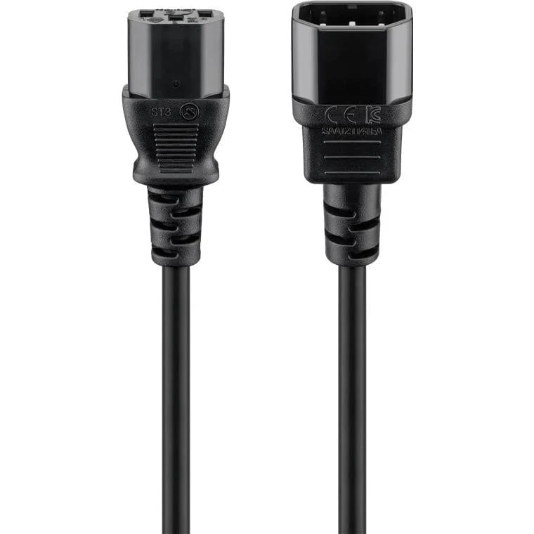 Goobay C13 to C14 Power Extension Lead Cable 2m 50081 - Image 2
