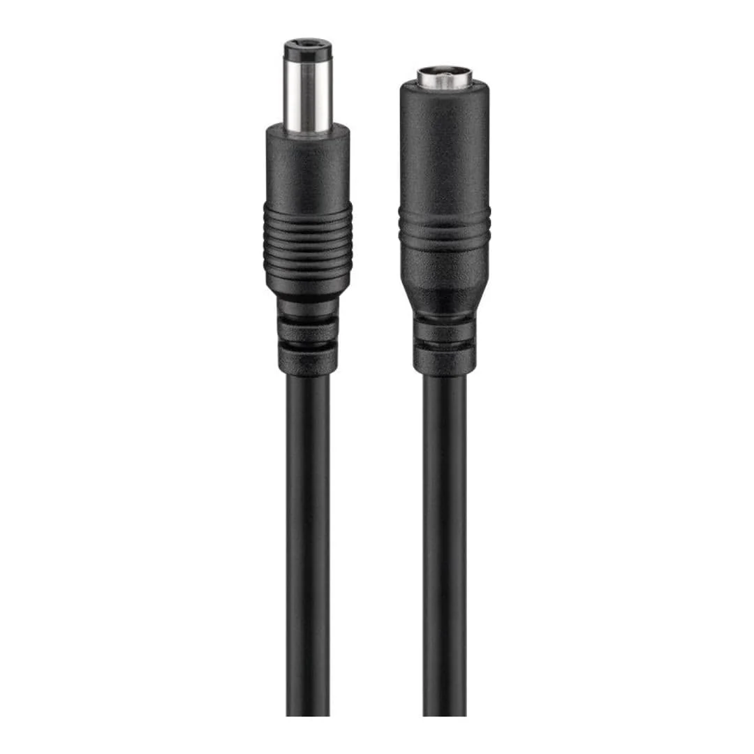 Goobay DC Extension Cable 5.5 x 2.5mm Black 71401