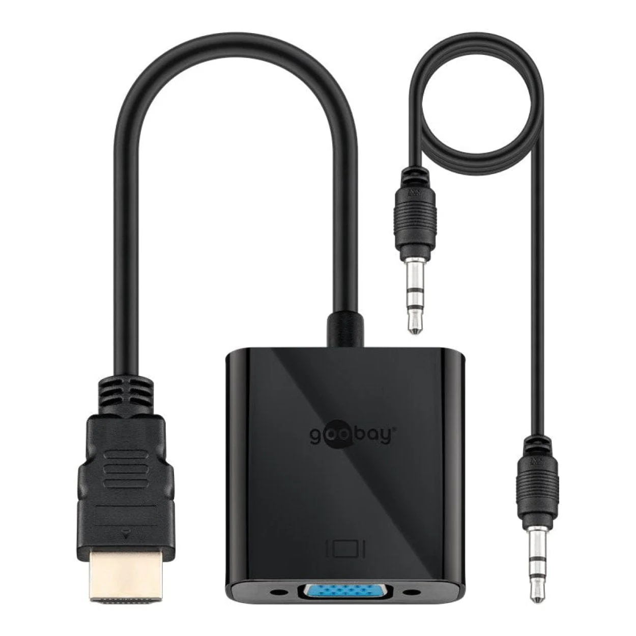 Goobay HDMI Male to VGA Female Adapter Nickel-Plated Black 68793 - Image 2
