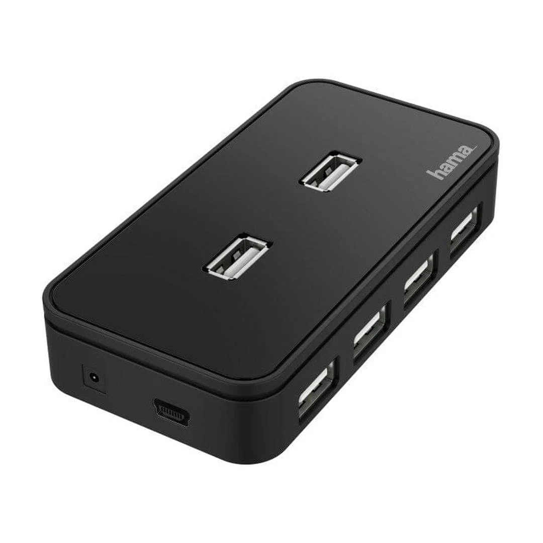 Hama 7-in-1 USB Hub Black 00200123