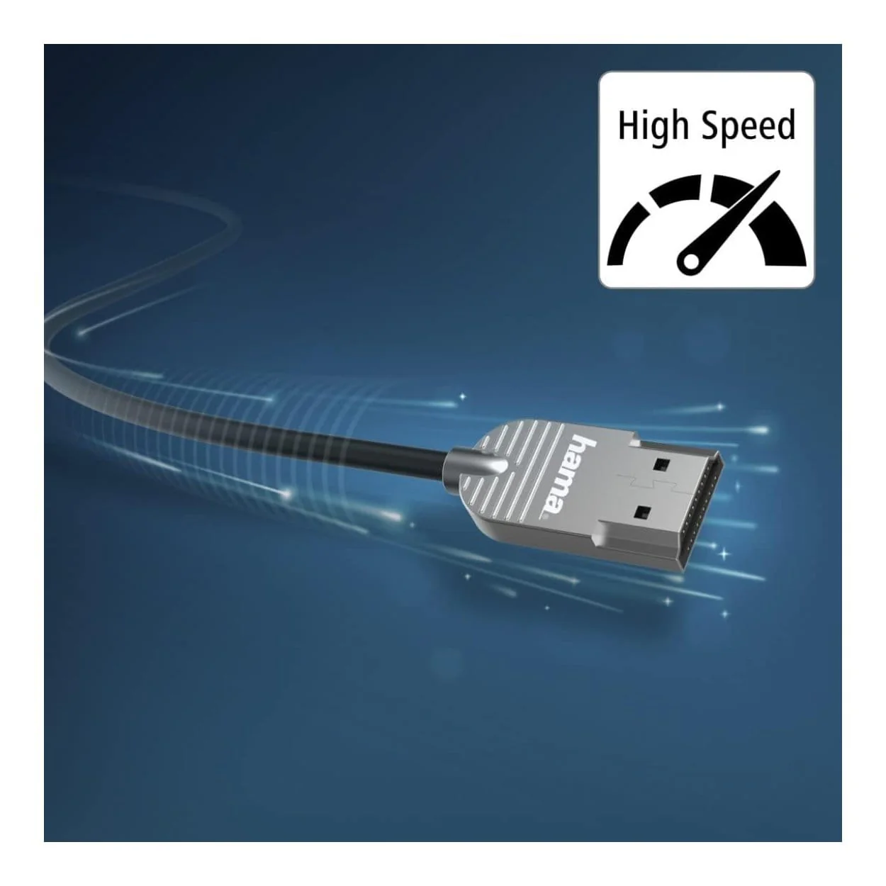Hama Ultra-Slim HDMI Male to Male Cable 2m Silver 00205021 - Image 4
