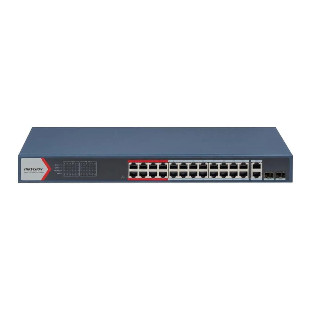 Hikvision 24-port Fast Ethernet Smart POE Switch DS-3E1326P-EI(O-STD)(B)