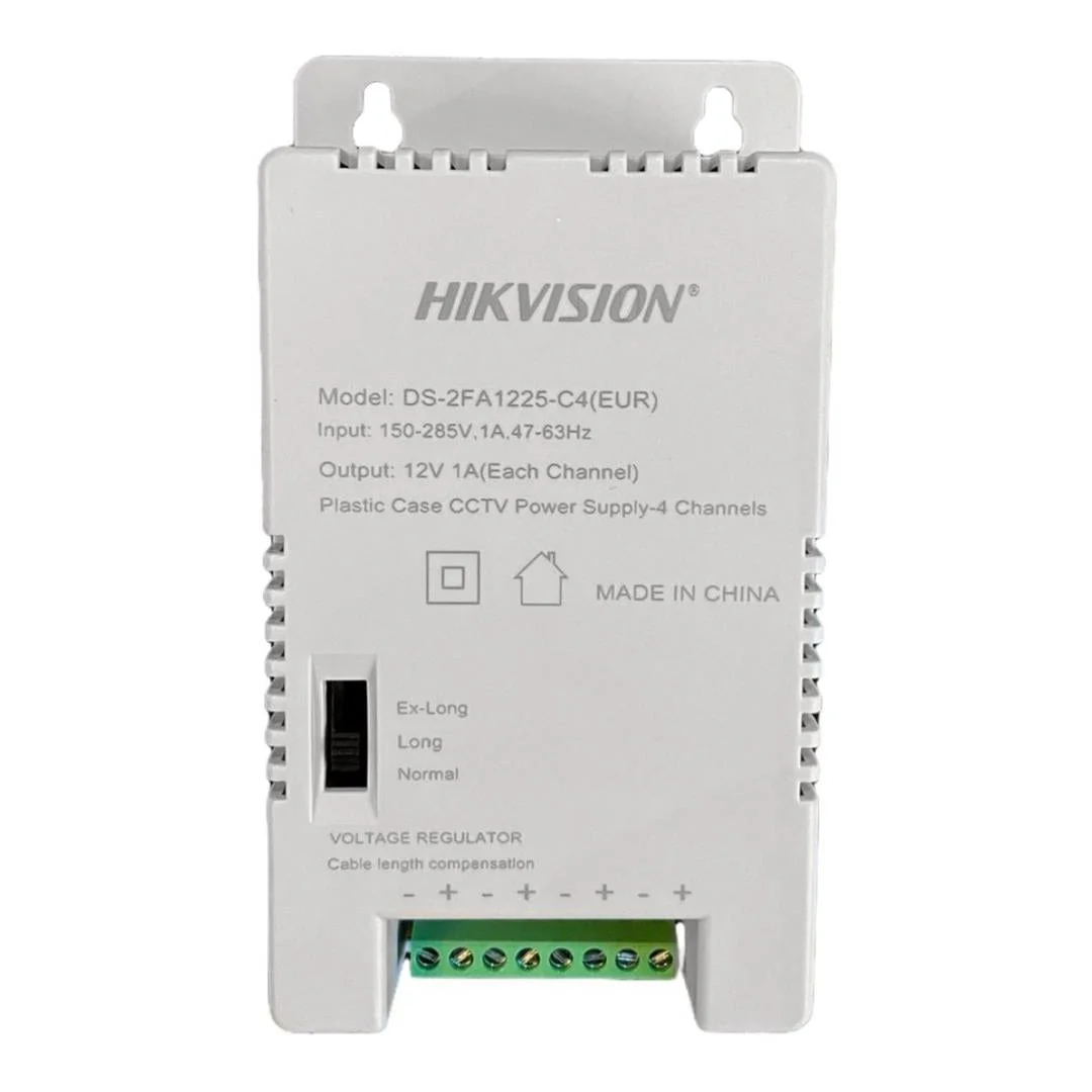 Hikvision 4-channel 48W 12V SMPS CCTV Power Supply DS-2FA1225-C4