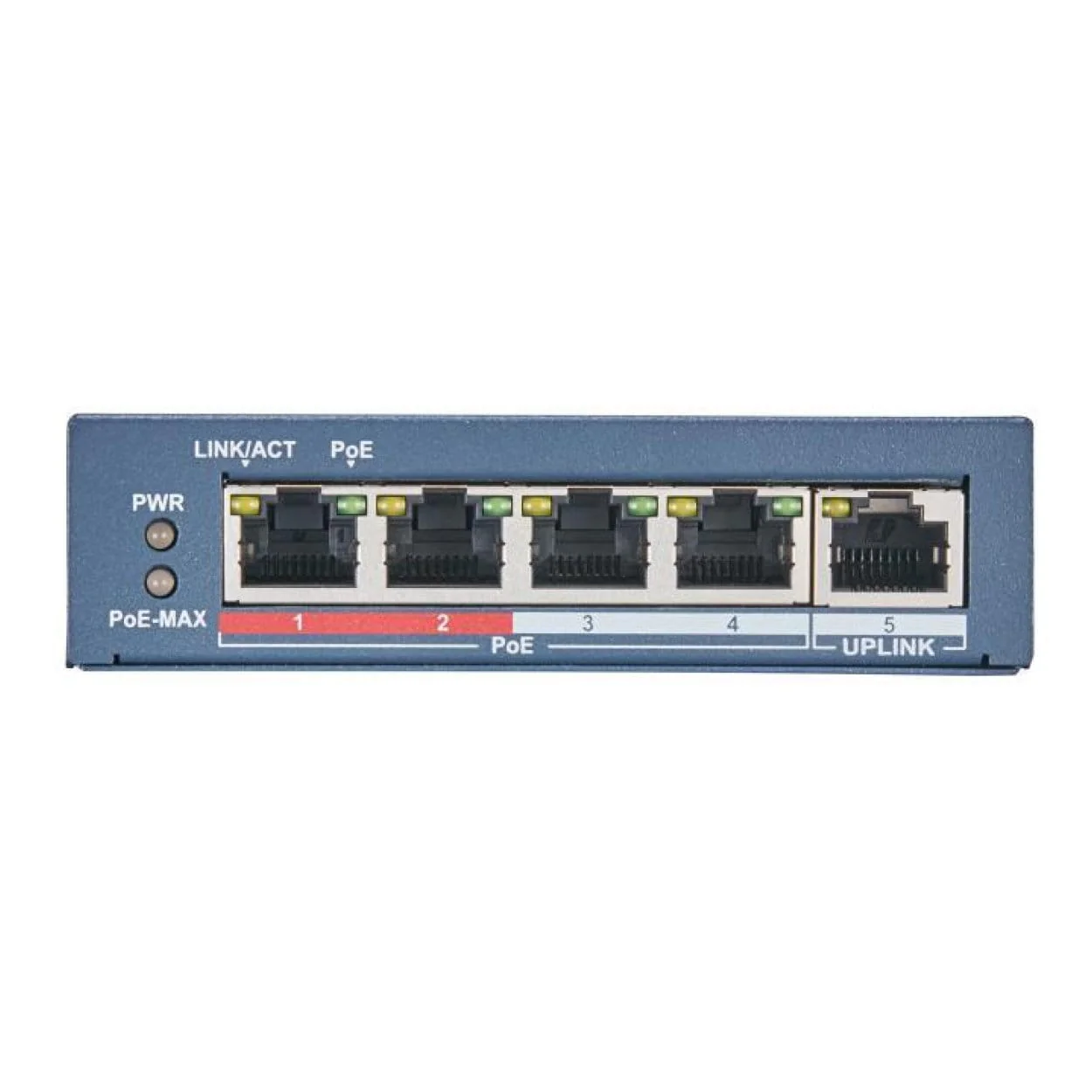 Hikvision 4-port Fast Ethernet Unmanaged POE Switch DS-3E0105P-E(B)(O-STD) - Image 2