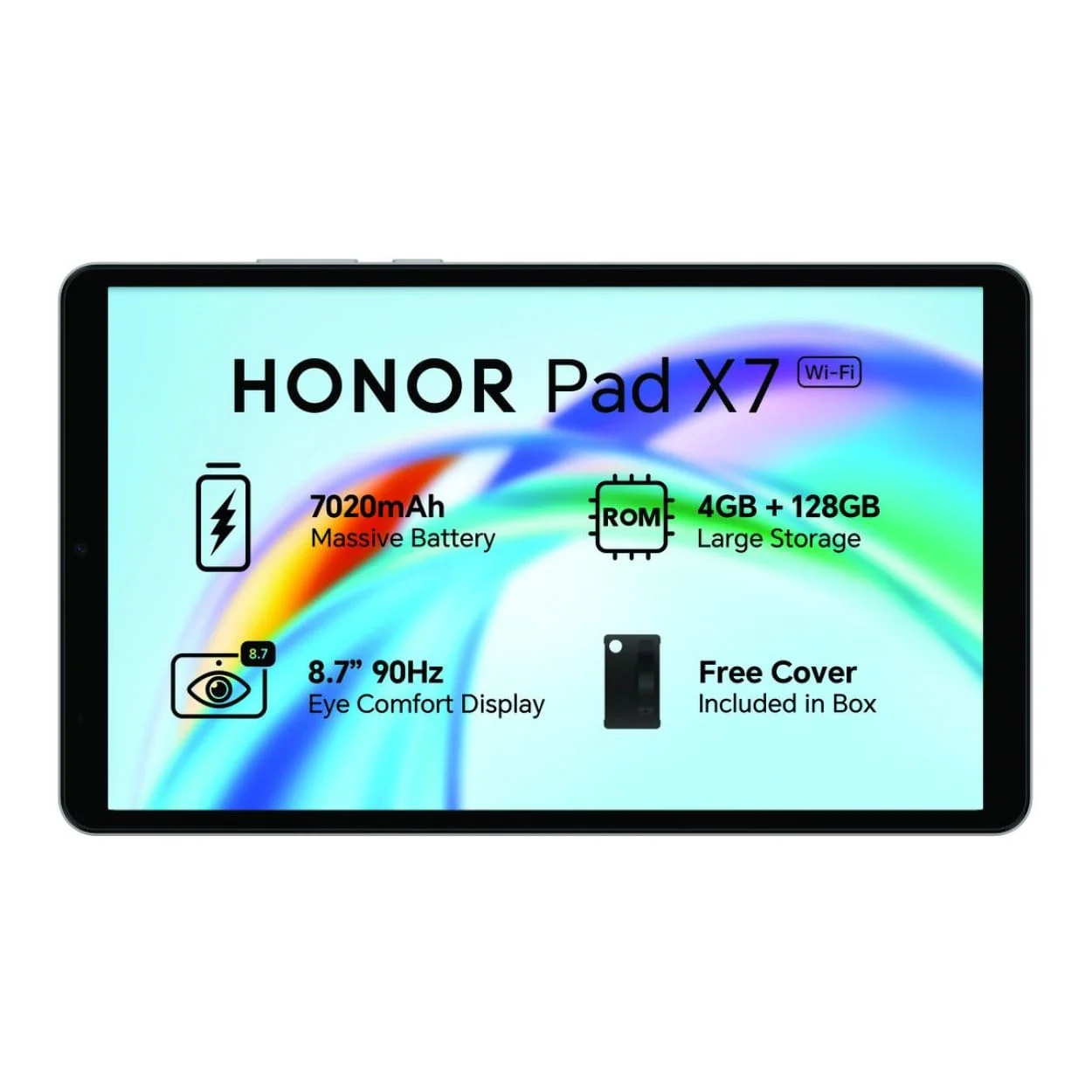 HONOR Pad X7 8.7-inch Tablet - Qualcomm 680 128GB ROM 4GB RAM Wi-Fi Android 15 Grey - Image 2