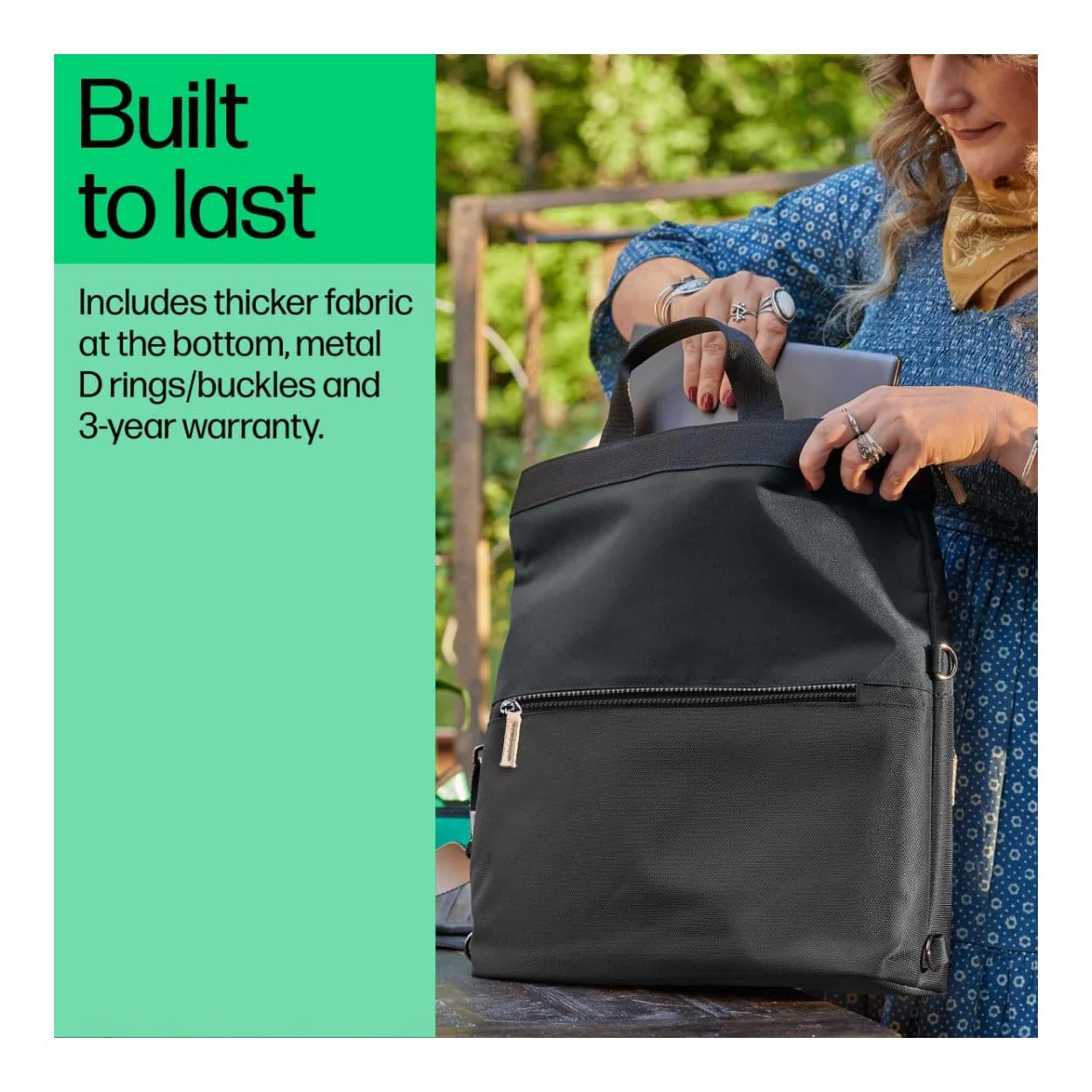 HP 14-inch Convertible Notebook Backpack Tote 9C2H0AA - Image 8