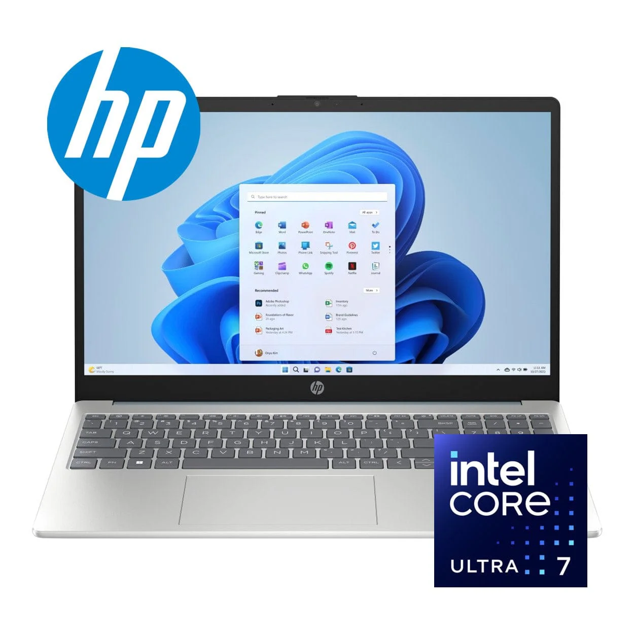 HP 15-fd1033ni 15.6-inch FHD Laptop - Intel Core Ultra 7 155H 512GB SSD 16GB RAM Win 11 Home Moonlight Blue - Image 2
