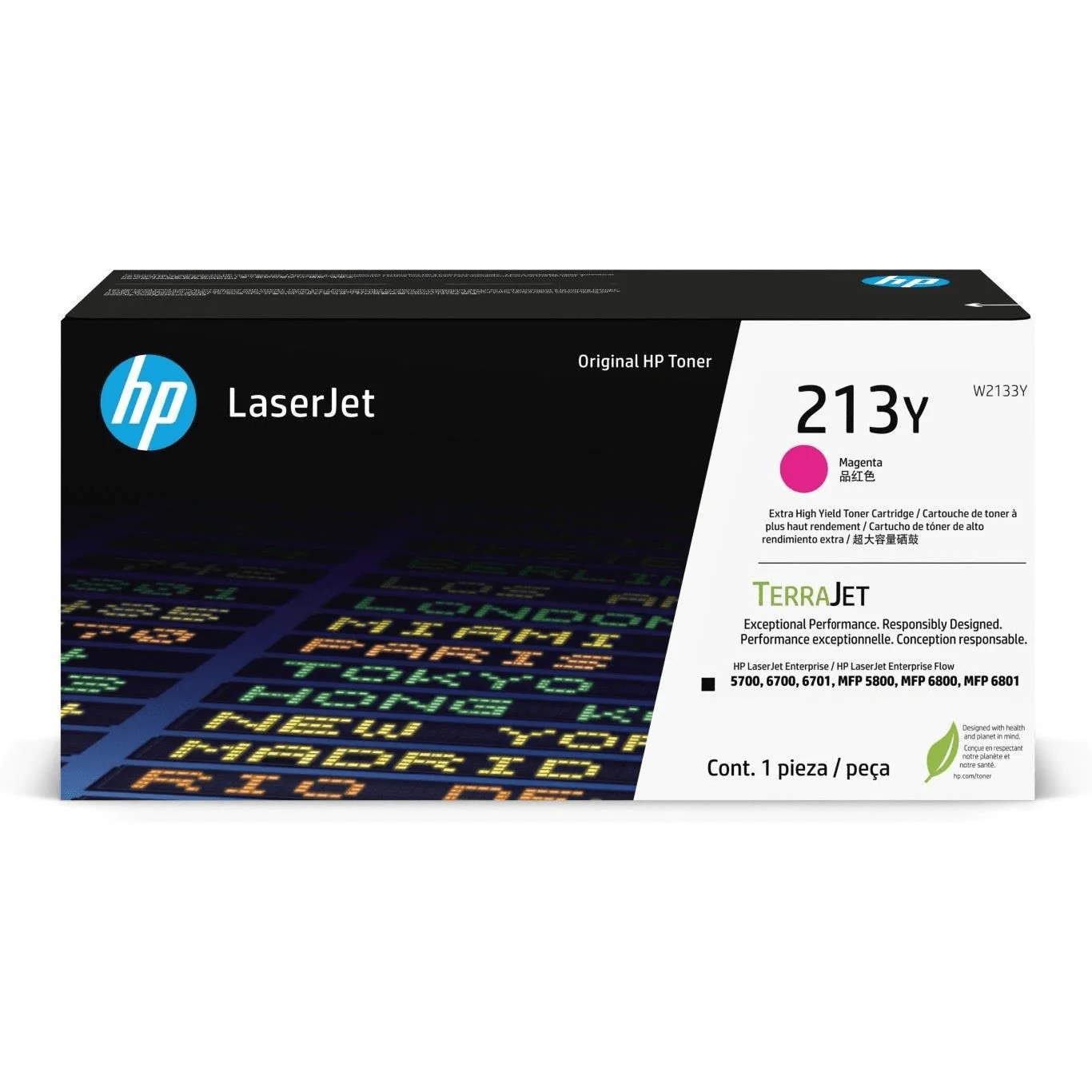 HP 213Y LaserJet Magenta Extra High Yield Toner Cartridge 12,000 Pages Original W2133Y Single-pack