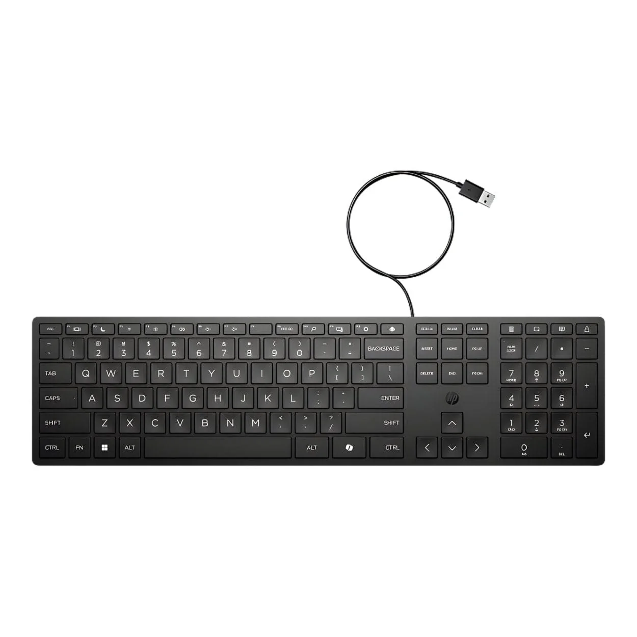HP 320K Wired USB Keyboard Black 9SR37UT - Image 5