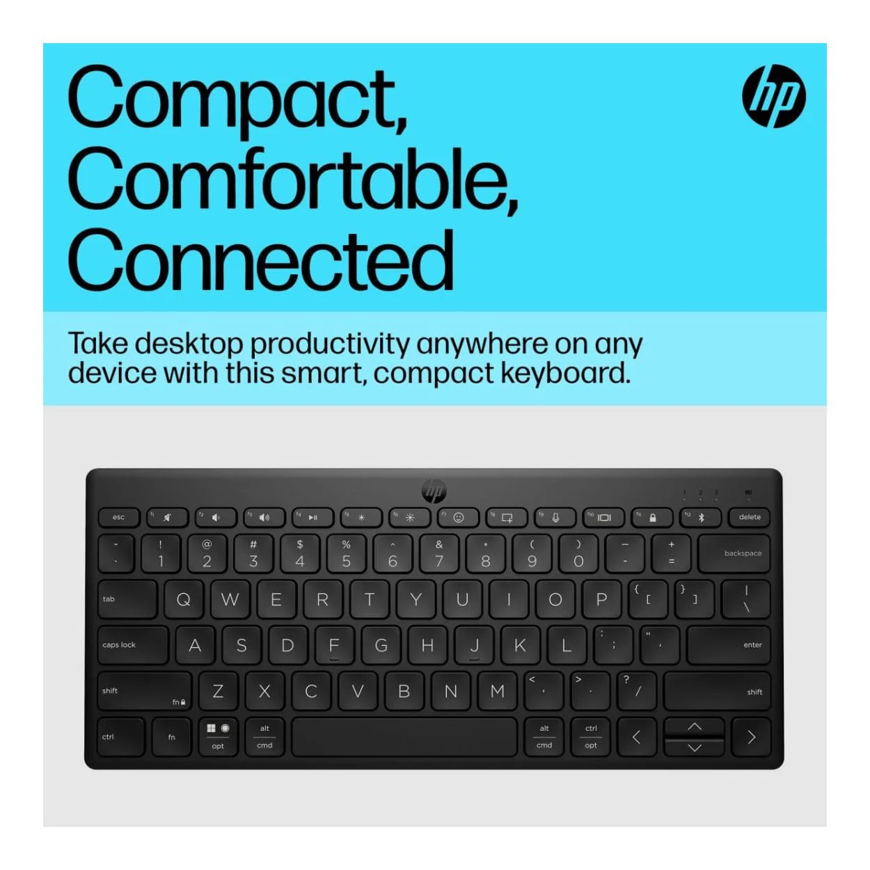 HP 350 Compact Multi-Device Wireless Keyboard 692S8AA - Image 10