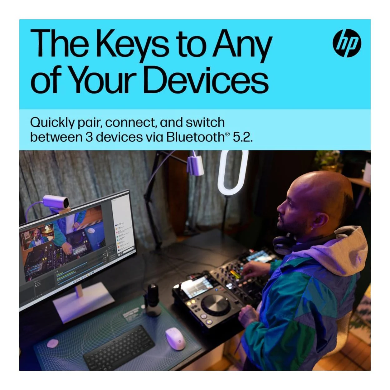 HP 350 Compact Multi-Device Wireless Keyboard 692S8AA - Image 5