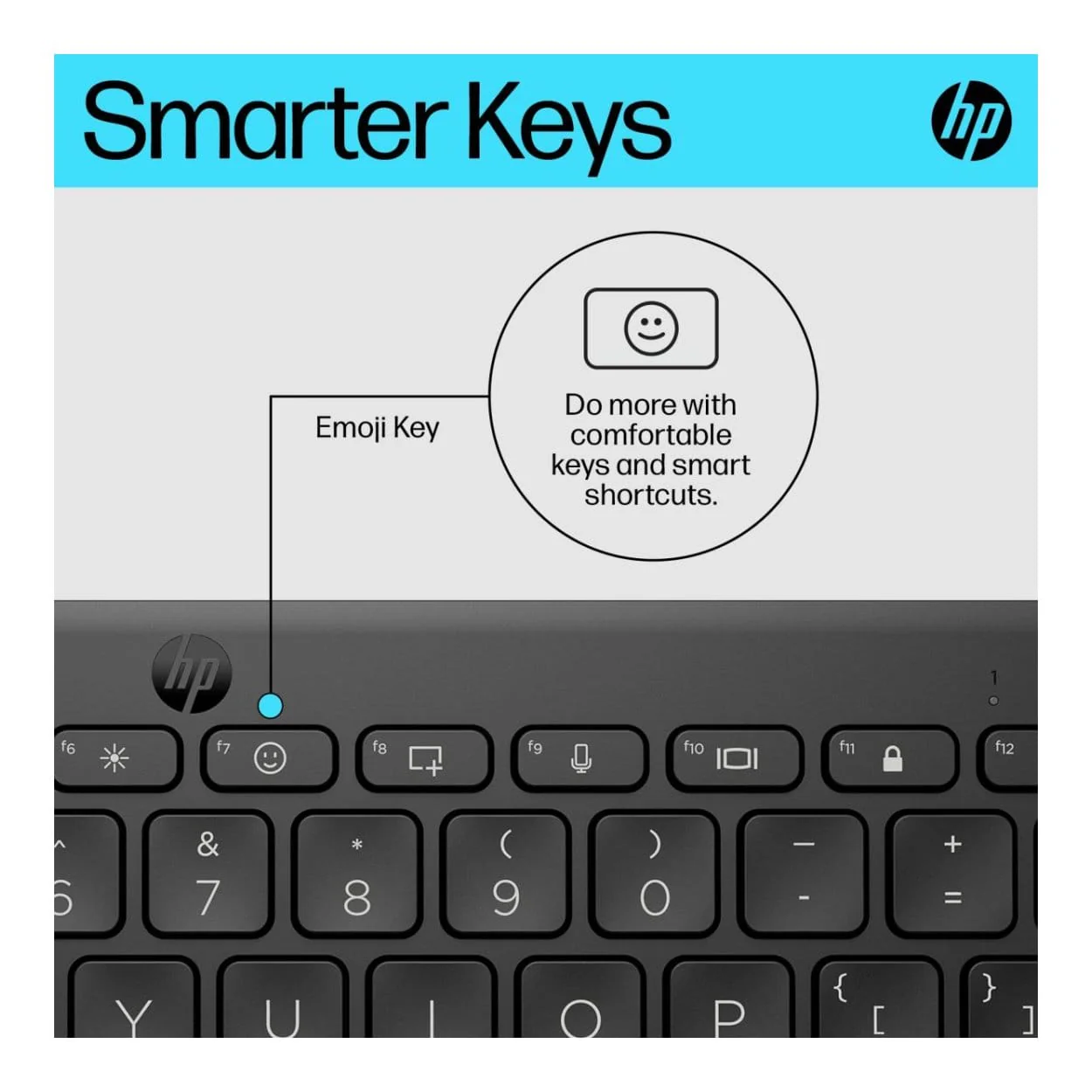 HP 350 Compact Multi-Device Wireless Keyboard 692S8AA - Image 8