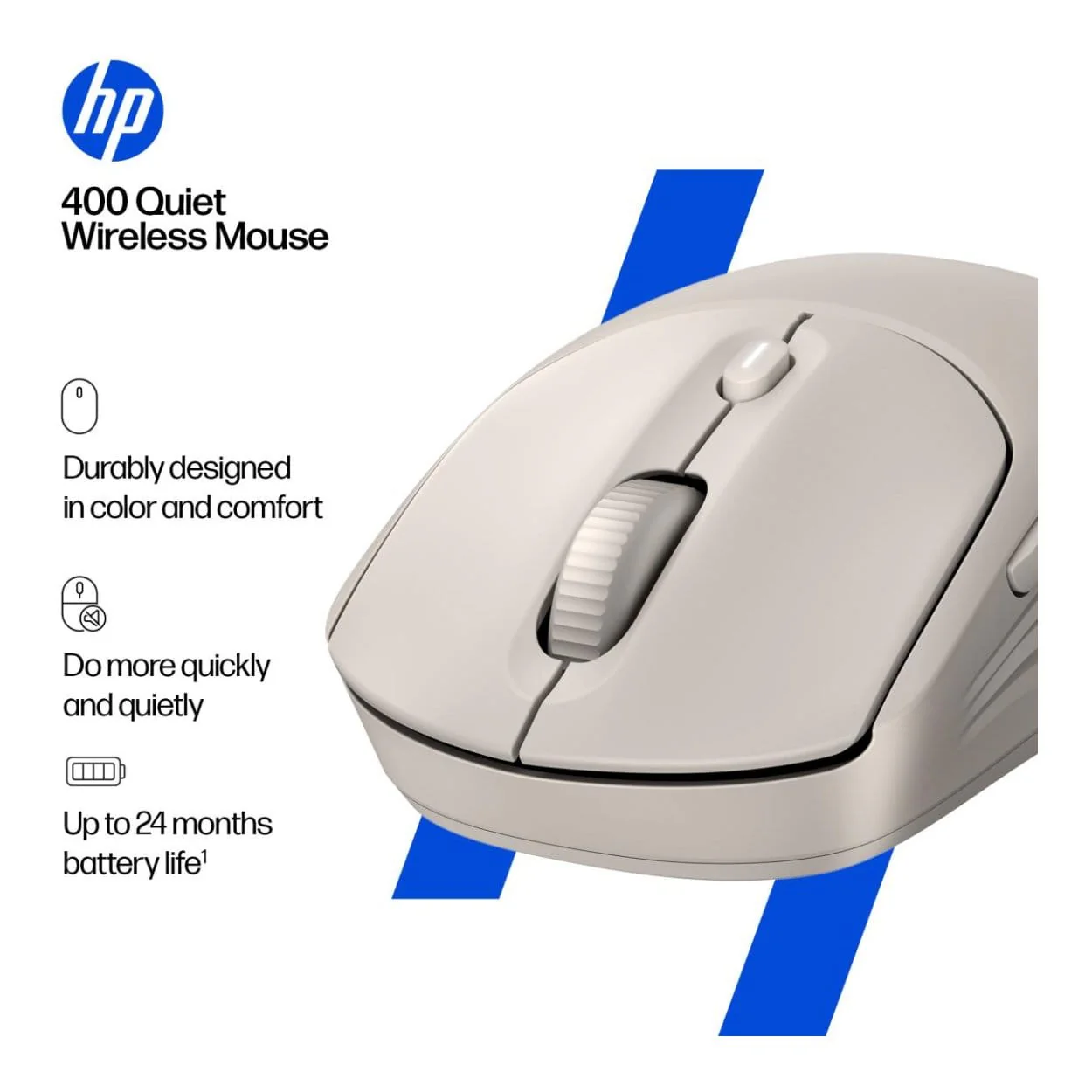 HP 400 Quiet Wireless Mouse - Black AZ7B2AA - Image 9