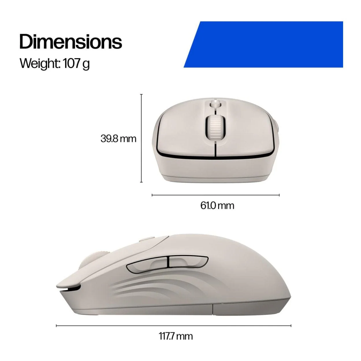 HP 400 Quiet Wireless Mouse - Maple AZ7B6AA - Image 9