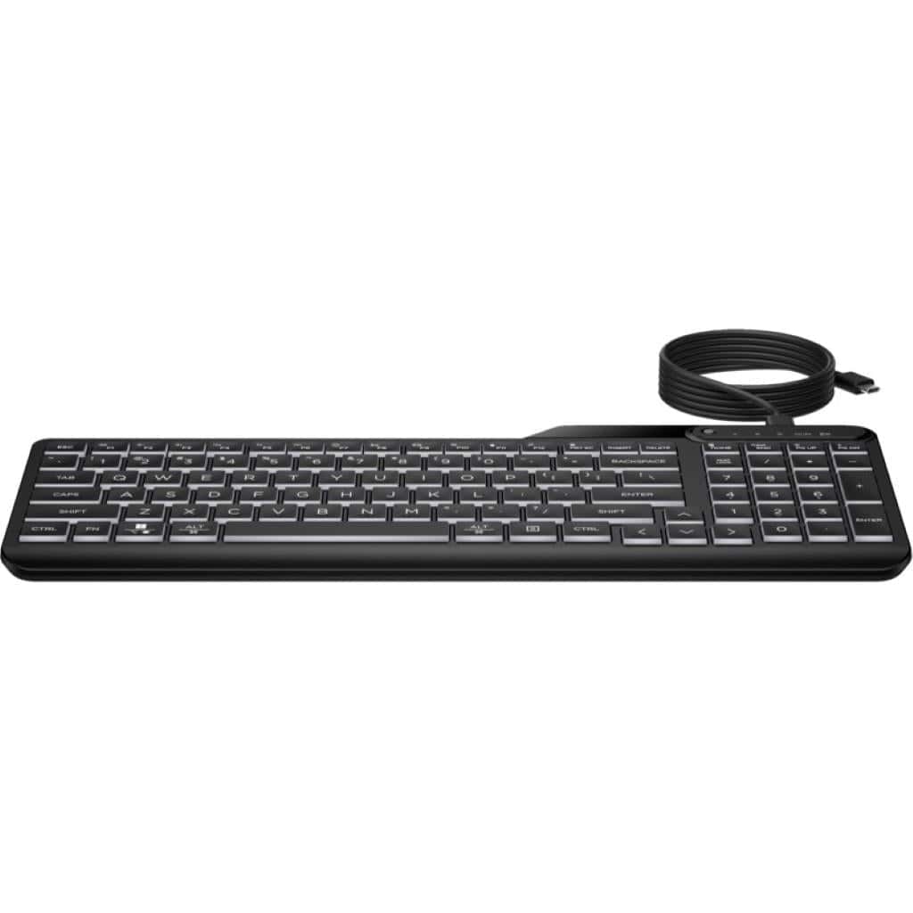 HP 405 Multi-Device Backlit Wired Keyboard 7N7C1AA - Image 4