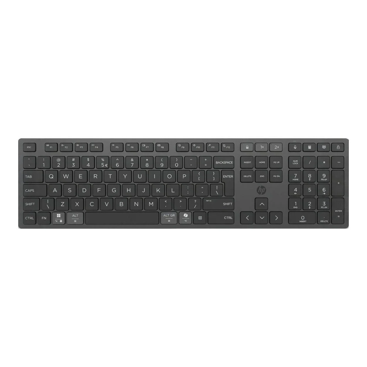HP 725 Multi-Device Rechargeable Wireless Keyboard and Mouse Combo Black 9T5B0UT - Image 2