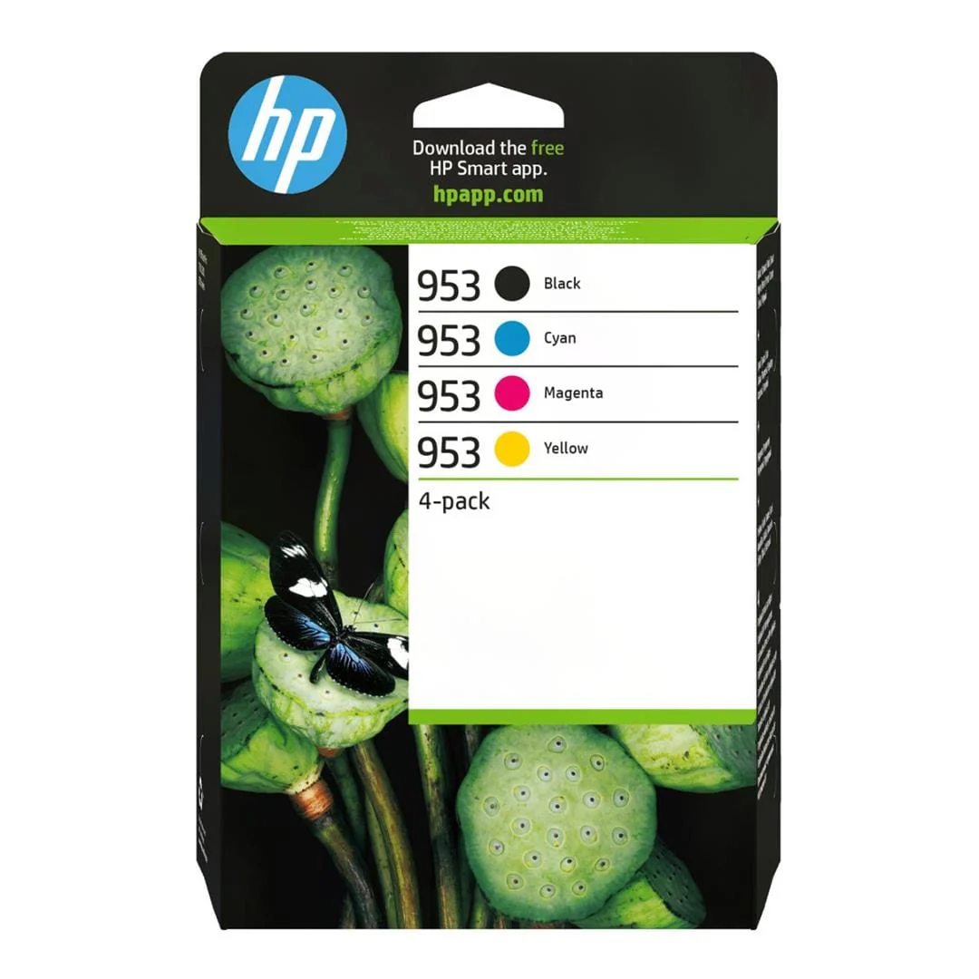 HP 953 Black Cyan Magenta Yellow Printer Ink Cartridges Original 6ZC69AE Multi-pack