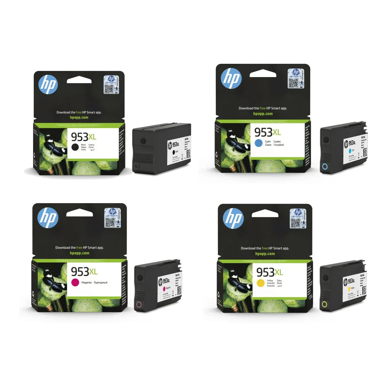 HP 953XL Black, Cyan, Magenta, Yellow Printer Ink Cartridges Original 3HZ52AE Multi-pack - Image 11