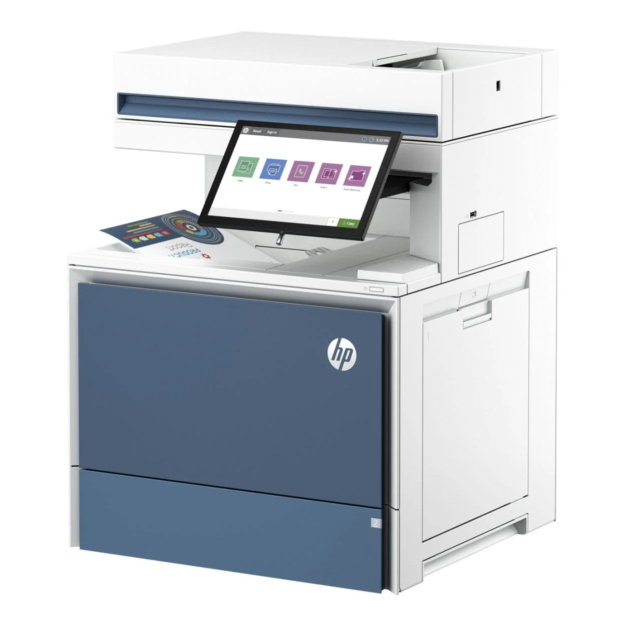 HP Color LaserJet Enterprise Flow 6800zf A4 Multifunction Printer 6QN36A - Image 2