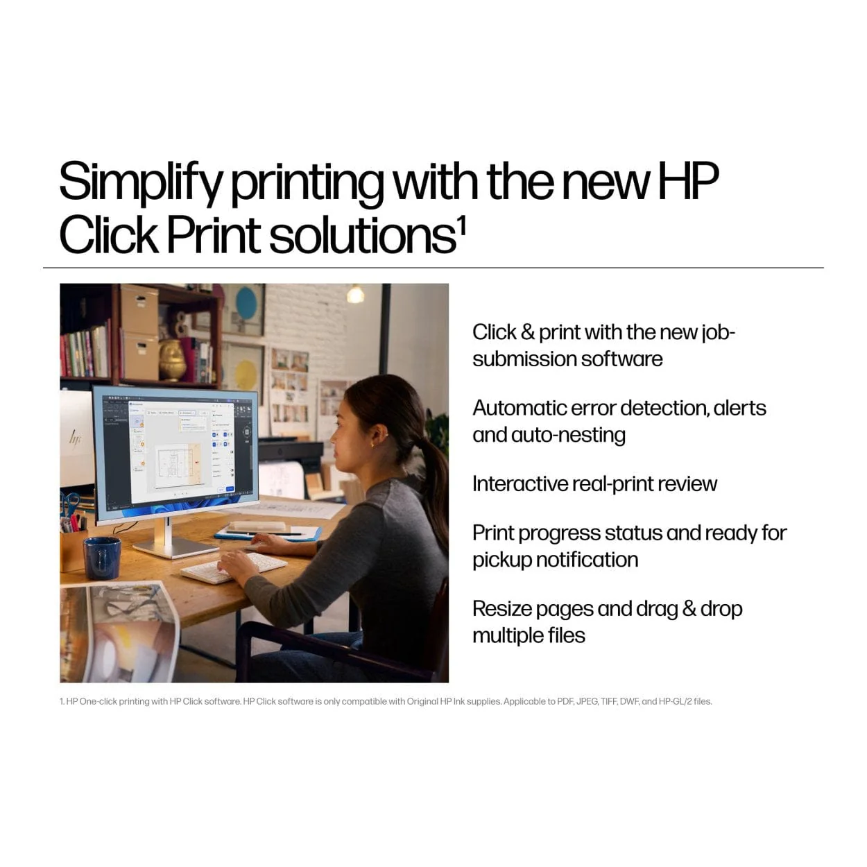 HP DesignJet T870 24-inch Wi-Fi Large Format Colour Printer AM0X9A - Image 4