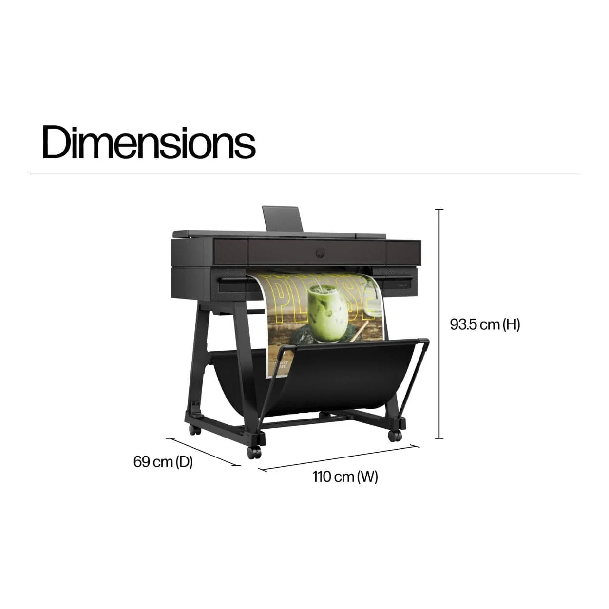 HP DesignJet T870 24-inch Wi-Fi Large Format Colour Printer AM0X9A - Image 8