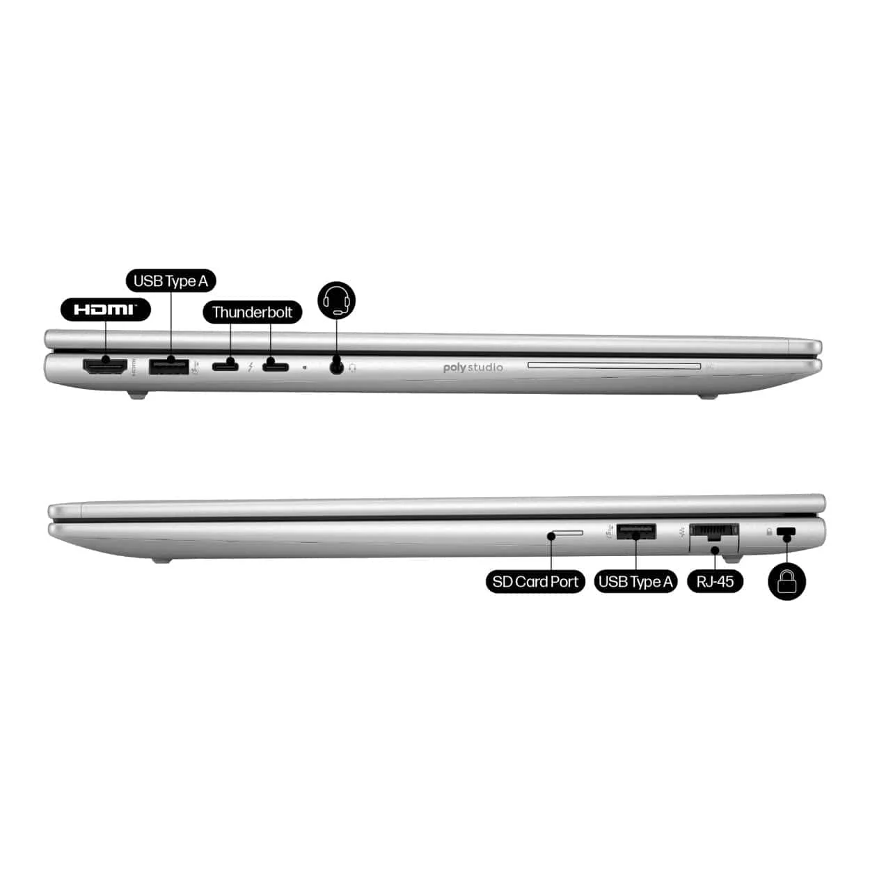 HP EliteBook 6 G1i 16-inch WUXGA AI Laptop - Intel Core Ultra 7 255U 512GB SSD 16GB RAM LTE Win 11 Pro - Image 5