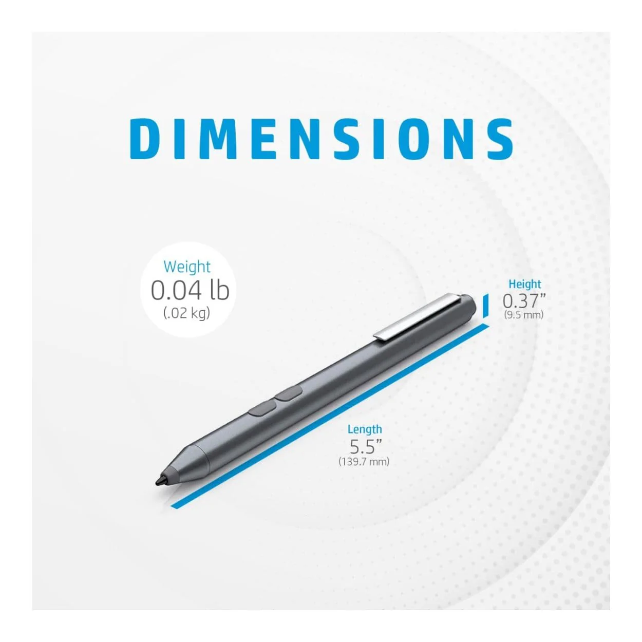 HP MPP 1.51 Smart Pen Dark Grey 3V2X4AA - Image 6