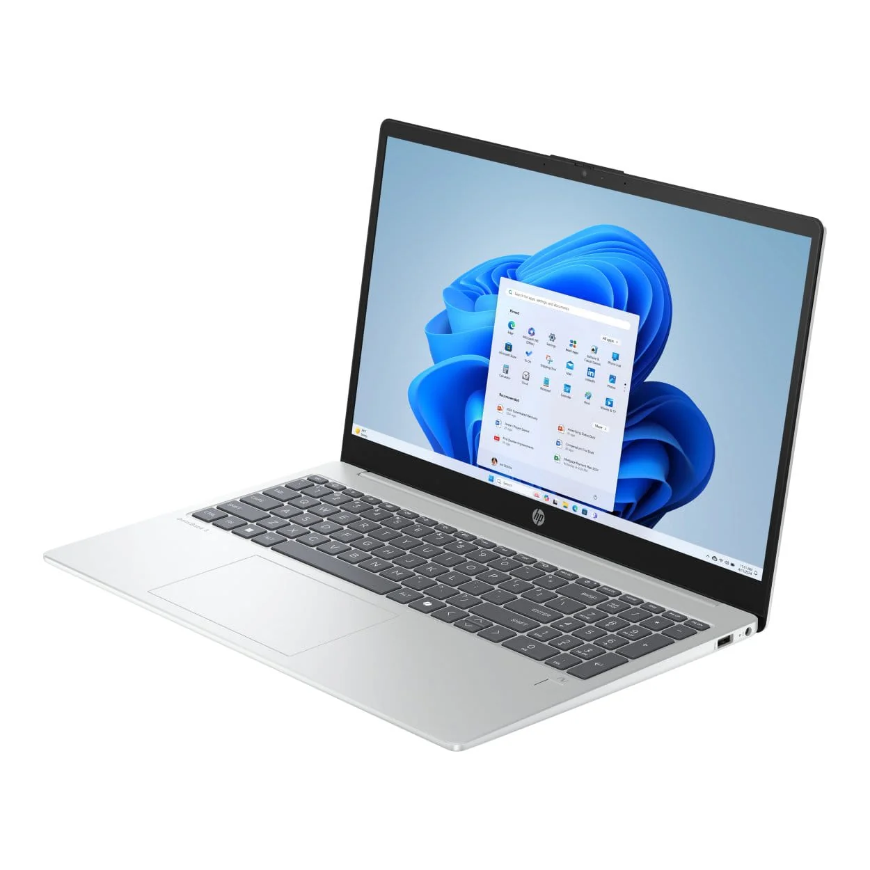 HP OmniBook 3 15-fn0001ni 15.6-inch FHD Next Gen AI Laptop - AMD Ryzen 7 350 512GB SSD 16GB RAM Win 11 Home Glacier Silver - Image 3