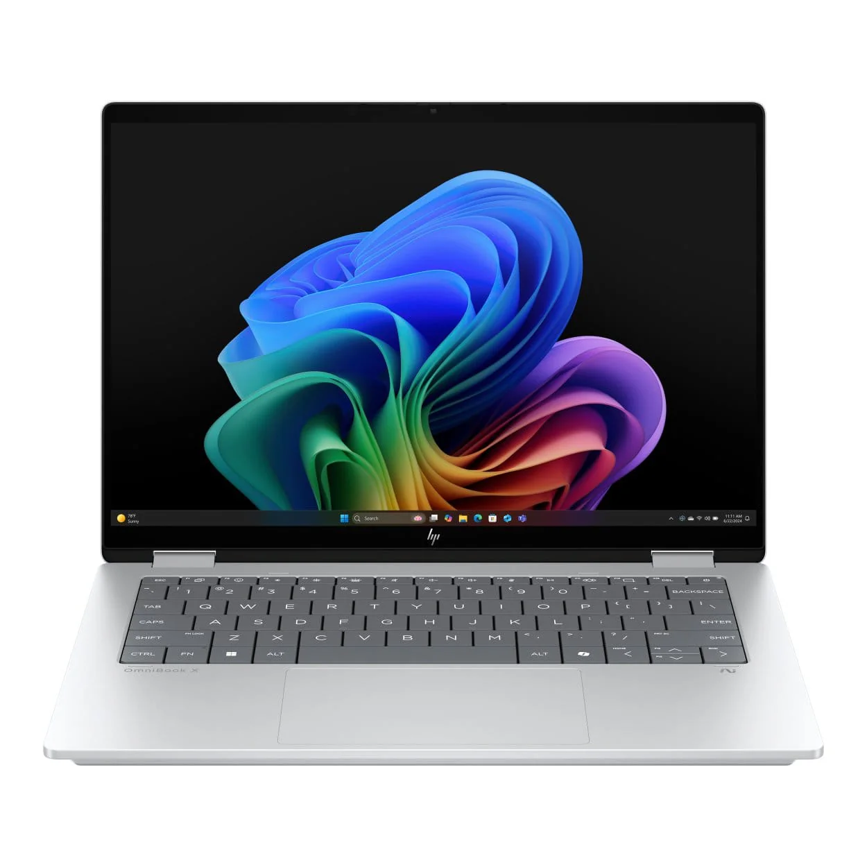 HP OmniBook X Flip 14-fm0006ni 14-inch 3K OLED Next Gen AI 2-in-1 Laptop - Intel Core Ultra 7 256V 1TB SSD 16GB RAM Win 11 Home Silver - Image 3