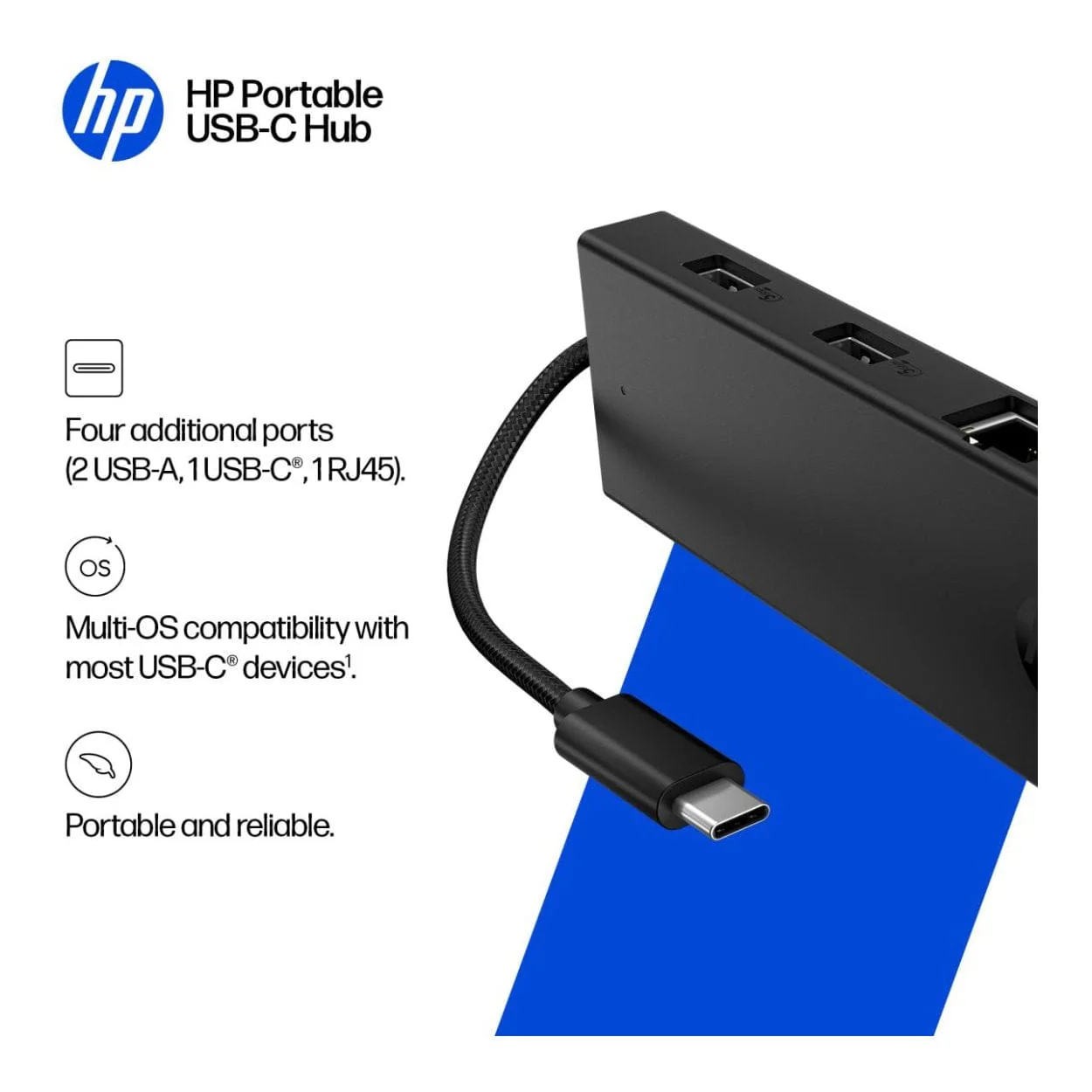 HP Portable 4-in-1 Type-C Ethernet Hub B8SU8UT - Image 6