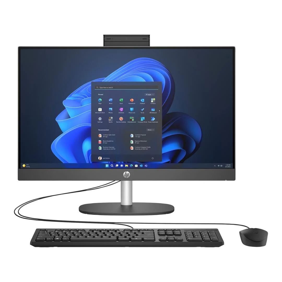 HP ProOne 245 G10 23.8-inch FHD All-in-One PC - AMD Ryzen 3 7320U 512GB SSD 8GB RAM Win 11 Pro