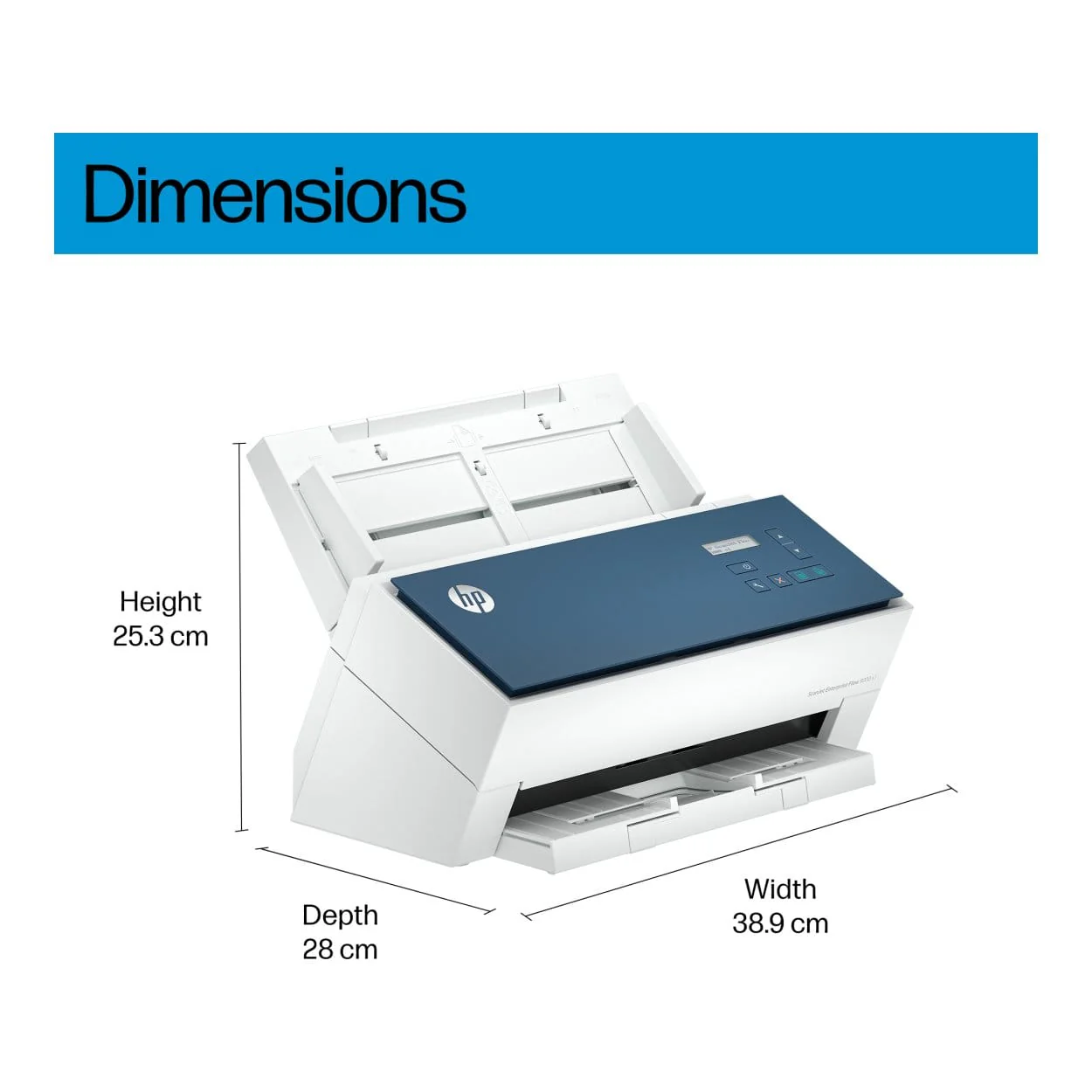 HP ScanJet Enterprise Flow 9000 s1 A3 ADF Scanner 8Q4W0A - Image 6