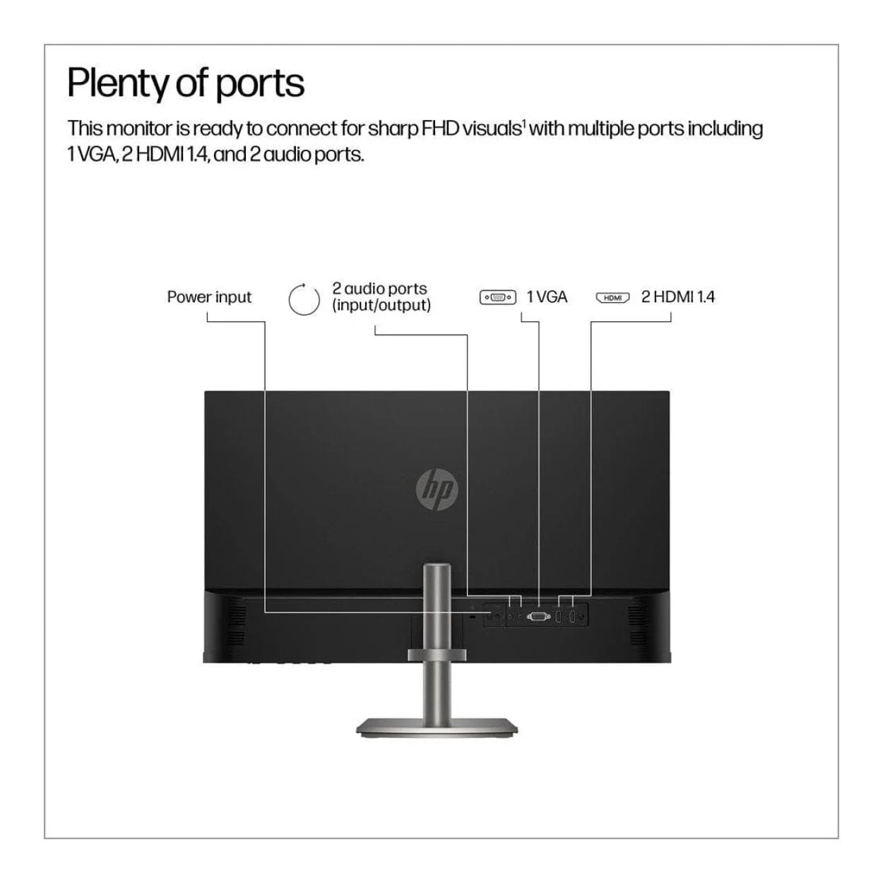HP Series 5 527da 27-inch 1920 x 1080p FHD 16:9 100Hz 5ms LCD IPS Monitor B11W6AS - Image 6
