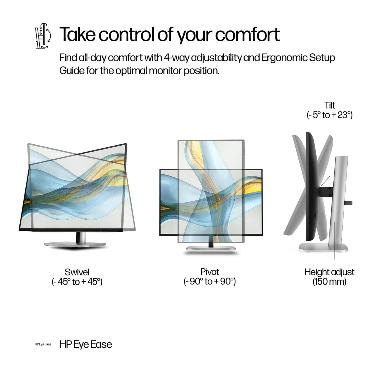 HP Series 5 Pro 524pn 24-inch 1920 x 1200p WUXGA 16:10 100Hz 5ms LED IPS Monitor 9D9A7AA - Image 8