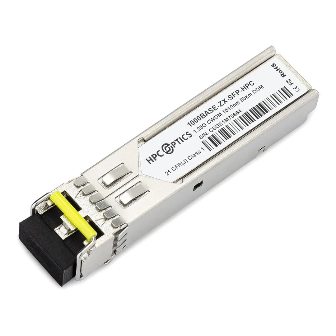 HPC Optics Compatible Cisco GLC-ZX-SM 1000BASE-ZX SFP Transceiver 1PGLCZXSMD