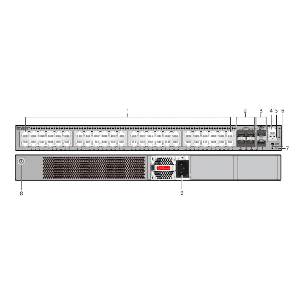 Huawei CloudEngine S5700 48-port 4x10GE SFP+ ports 2x12GE stack ports Gigabit Ethernet 1U Rack Switch 98012120 - Image 3