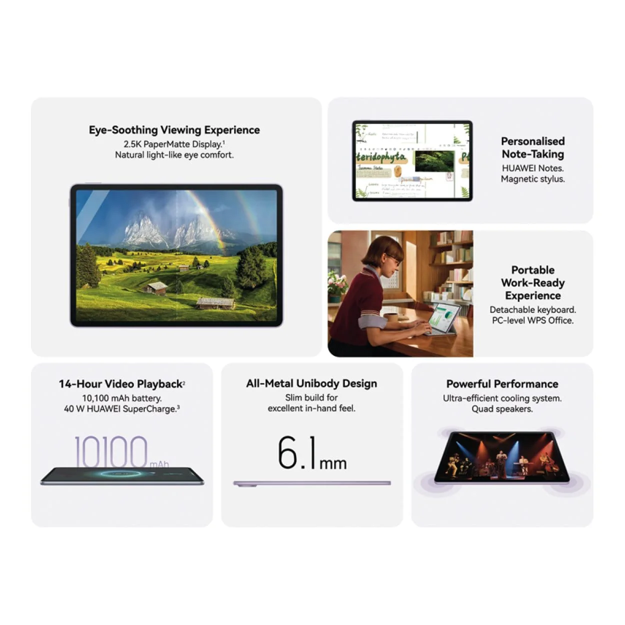 Huawei MatePad 2025 11.5-inch 2.5K Tablet - Kirin T82B 256GB ROM 8GB RAM Wi-Fi HarmonyOS Space Grey - Image 7