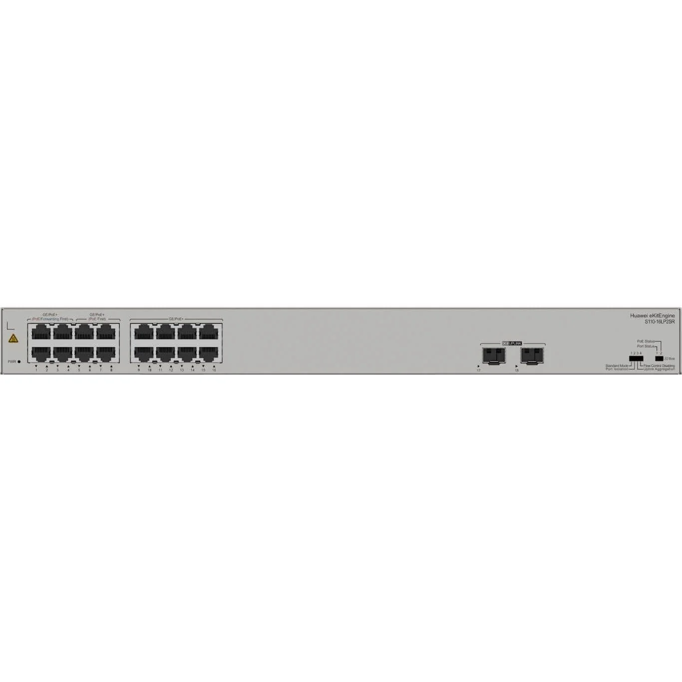 Huawei S110-16LP2SR 16-port GbE PoE+ Unmanaged Network Switch with 2x GE SFP Ports - Image 4