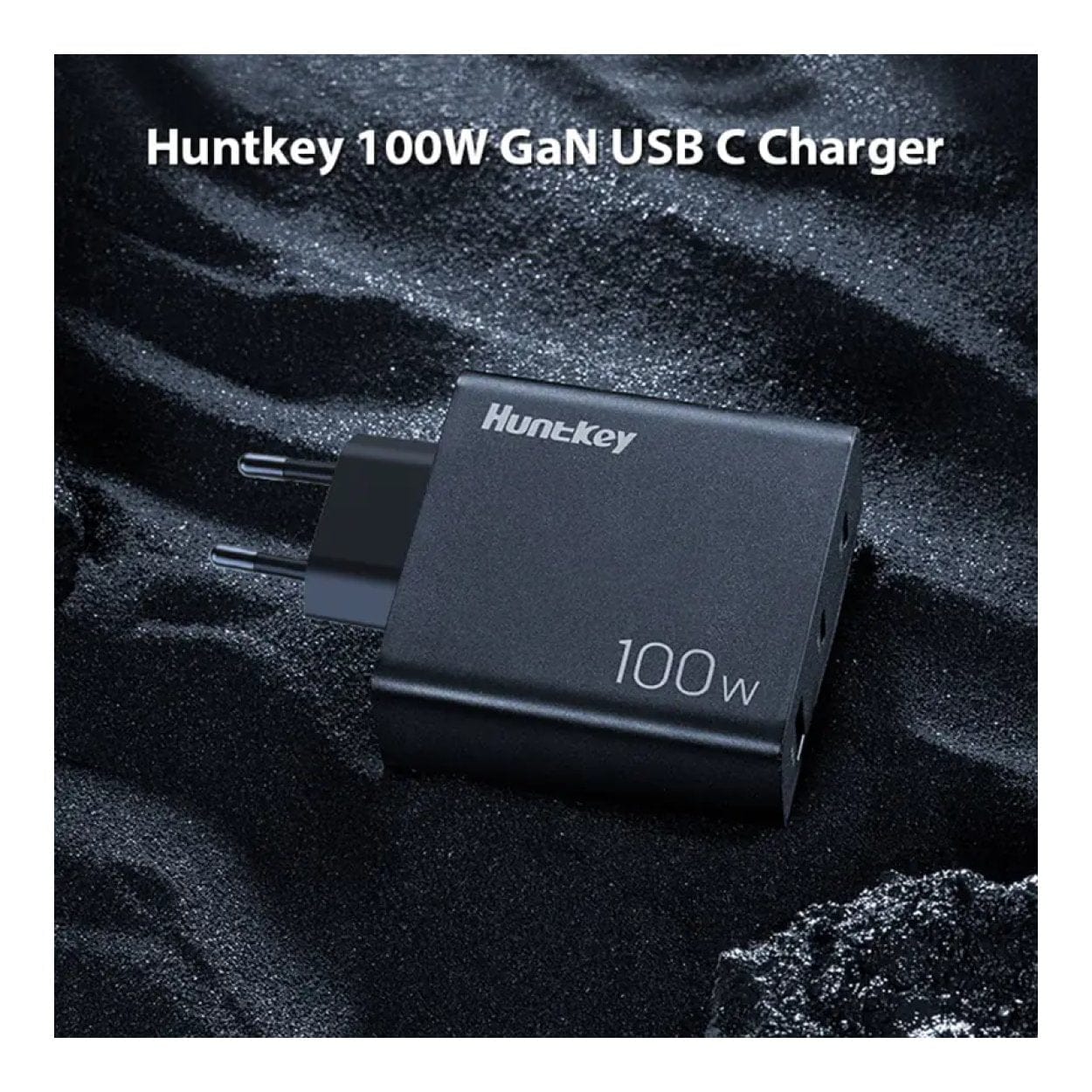 Huntkey 100W GNAN Tri-Port Fast Charger P11-10020DF02R - Image 2