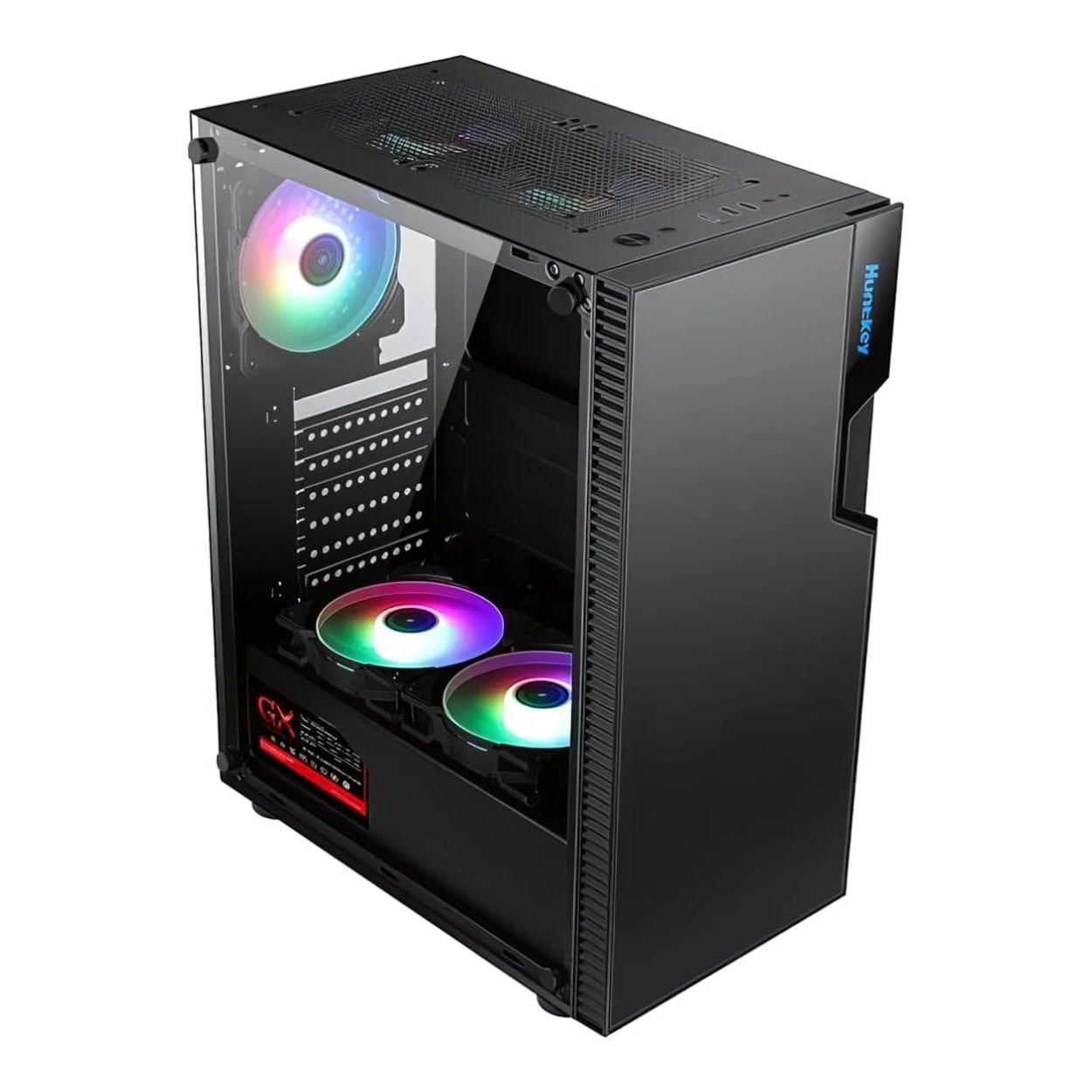 Huntkey GS450C Mid-Tower ATX PC Case - Black - Image 2