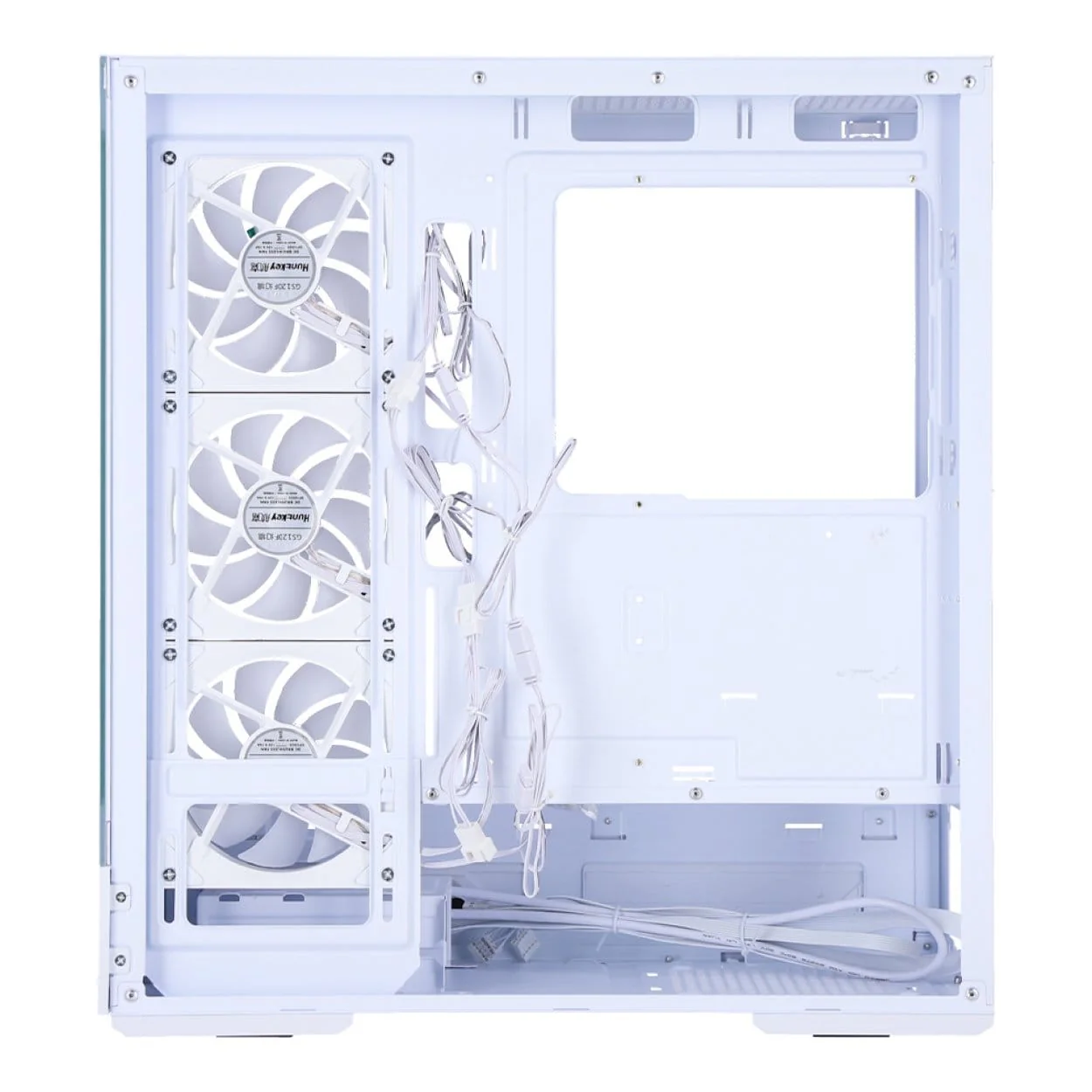 Huntkey GX760A Fortune ATX Gaming PC Case - White - Image 3