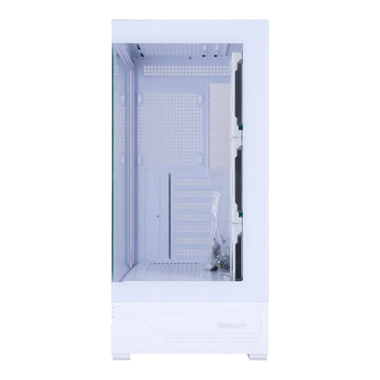 Huntkey GX760A Fortune ATX Gaming PC Case with GS120 Fantasy ARGB Fans - White - Image 4